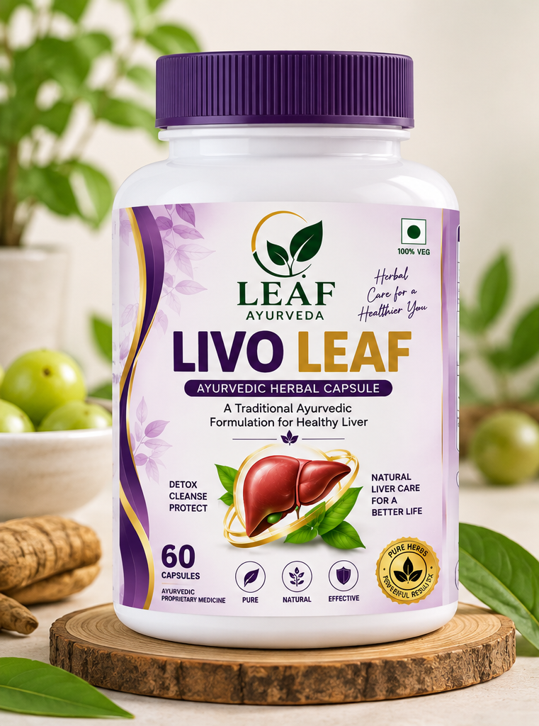 Livo Leaf Ayurvedic Herbal Capsules – 60 Capsules | Herbal Liver Wellness Support