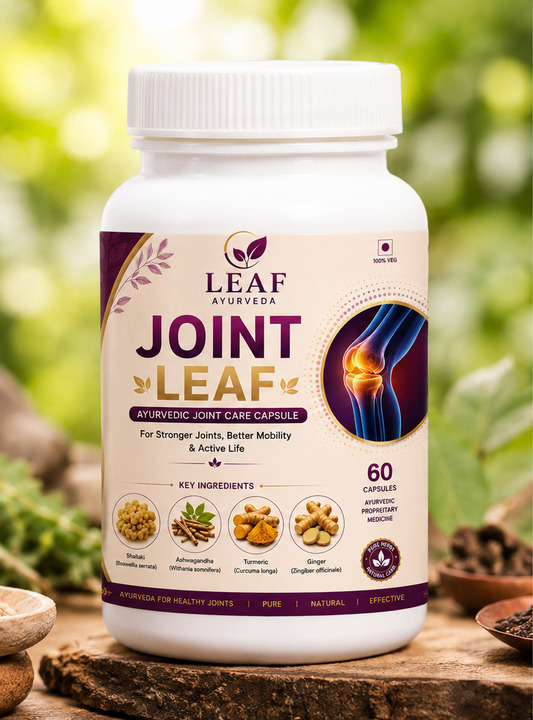 LEAF Ayurveda Joint Leaf Ayurvedic Joint Care Capsules | With Shallaki, Ashwagandha, Turmeric & Ginger | 60 Capsules